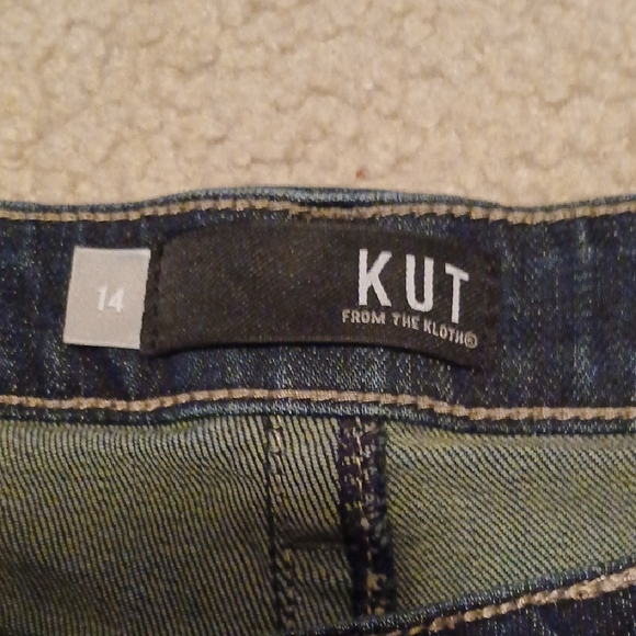 Kut from the Kloth Dark Blue Straight Leg Jeans - Picture 2 of 7